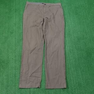 Banana Republic Pants Mens 34x32 Brown Emerson Chino 100% Cotton‎ Casual